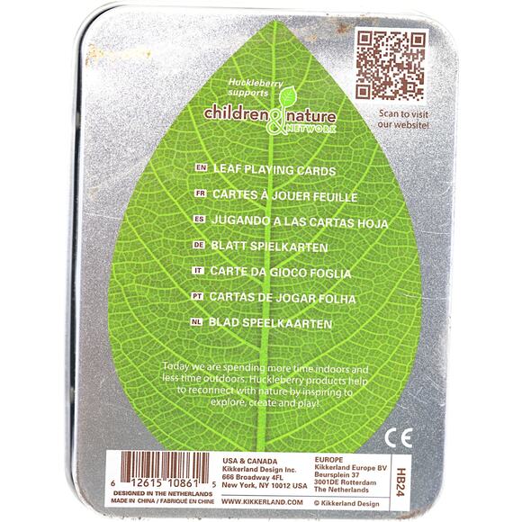 Huckleberry Leaf Playing Card & Kikkerland Tin - Picture 2 of 8